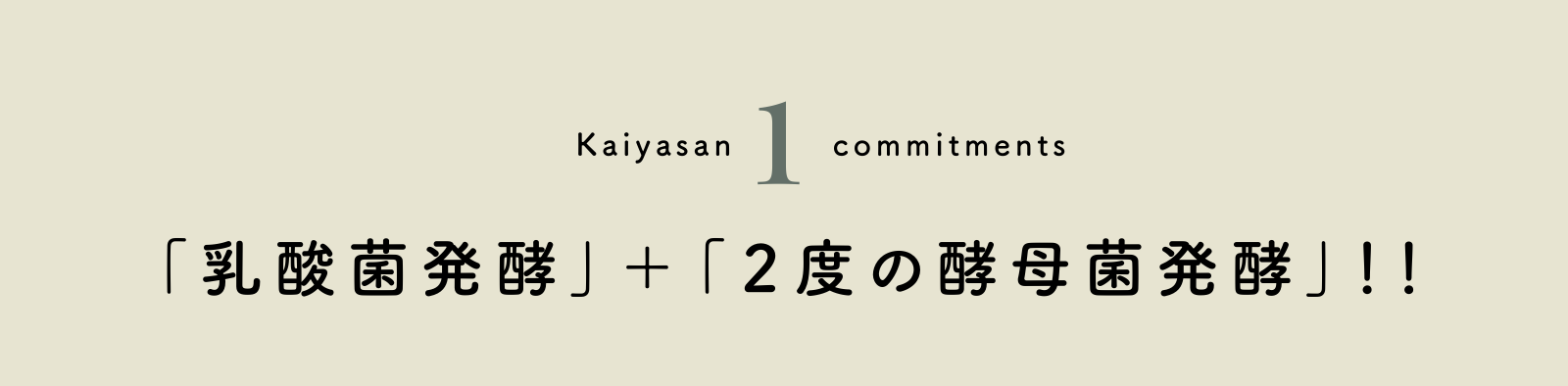 1.「乳酸菌発酵」+「2度の酵母菌発酵」!!