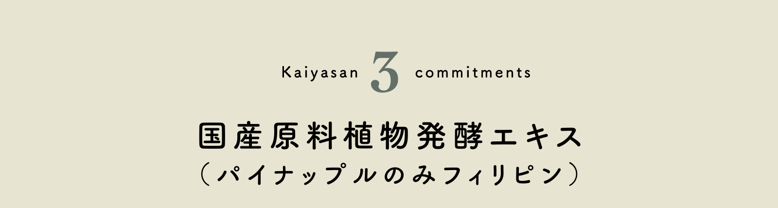 3. 国産原料植物発酵エキス(パイナップルのみフィリピン産)!!